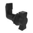 SOUTHCO Quarter-Turn Cam Latch, Wing, 30mm (1.18 in) Grip, Sealed, Nylon, Black [E5-4-303-301]
