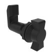 SOUTHCO Quarter-Turn Cam Latch, Wing, 36mm (1.42 in) Grip, Sealed, Nylon, Black [E5-4-303-361]