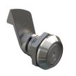 SOUTHCO Quarter-Turn Cam Latch, Key Locking, 23mm (.91 in) Grip, Not Sealed, Zinc Alloy, Chrome Plated, Bright [E5-5-402-510-10]