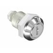 SOUTHCO Quarter-Turn Cam Latch, Key Locking, Without Cam, Not Sealed, Zinc Alloy, Chrome Plated, Bright [E5-5-402-TL0-10]