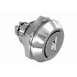 SOUTHCO Quarter-Turn Cam Latch, Key Locking, Without Cam, Sealed, Zinc Alloy, Chrome Plated, Bright [E5-5-402-UU1-12]