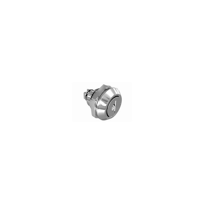 SOUTHCO Quarter-Turn Cam Latch, Key Locking, Without Cam, Sealed, Zinc Alloy, Chrome Plated, Bright [E5-5-402-UU1-12]