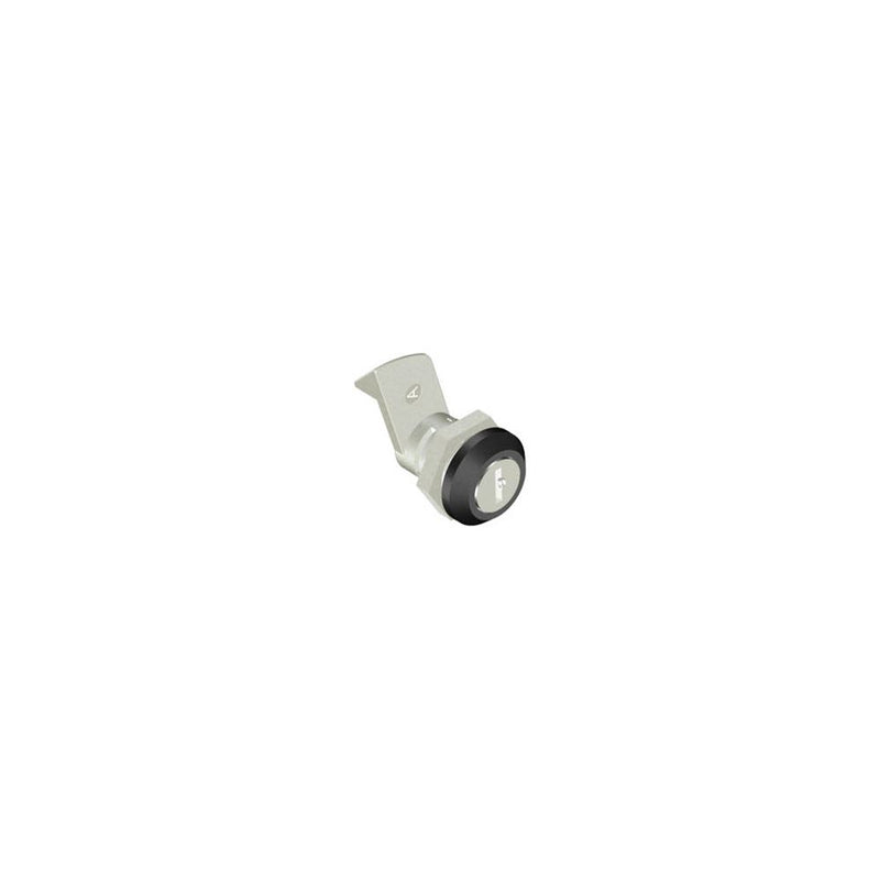 SOUTHCO Quarter-Turn Cam Latch, Key Locking, 23mm (.91 in) Grip, Not Sealed, Zinc Alloy, Powder Coat, Black [E5-5-405-510-13]