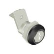 SOUTHCO Quarter-Turn Cam Latch, Key Locking, 23mm (.91 in) Grip, Not Sealed, Zinc Alloy, Powder Coat, Black [E5-5-405-510-13]