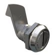 SOUTHCO Quarter-Turn Cam Latch, Slotted Recess, 23mm (.91 in) Grip, Sealed, Zinc Alloy, Chrome Plated, Bright [E5-6-002-510]
