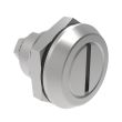 SOUTHCO Quarter-Turn Cam Latch, Slotted Recess, Without Cam, Sealed, Stainless Steel, Passivated [E5-6-0024-UU1]