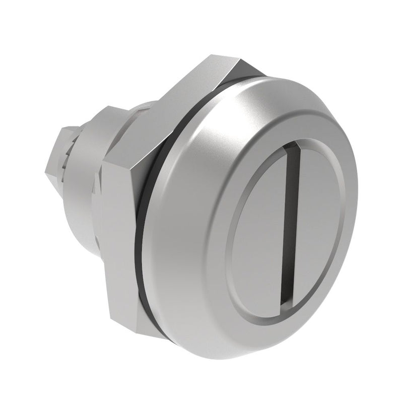 SOUTHCO Quarter-Turn Cam Latch, Slotted Recess, Without Cam, Sealed, 316 Stainless Steel, Passivated, 0 [E5-6-0027-UU1]