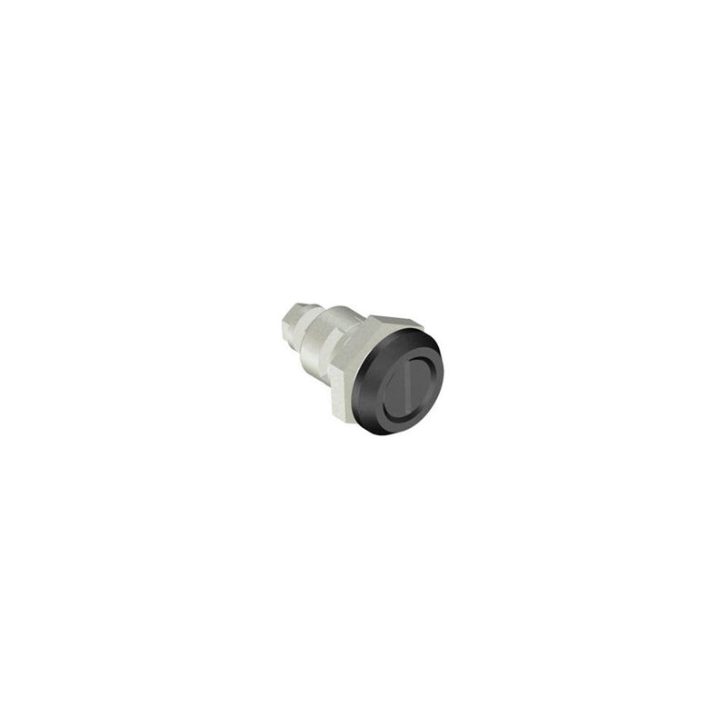 SOUTHCO Quarter-Turn Cam Latch, Slotted Recess, Spring-return Actuator, Sealed, Zinc Alloy, Powder Coat, Black [E5-6-005-TR0]