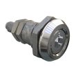 SOUTHCO Quarter-Turn Cam Latch, Adjustable, 8 mm Hex Recess, Zinc Alloy, Chrome Plated, Bright [E5-6-012-01]