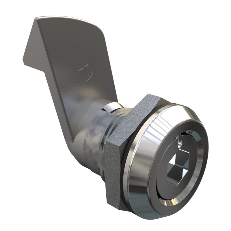 SOUTHCO Quarter-Turn Cam Latch, 8 mm Hex Recess, 23mm (.91 in) Grip, Sealed, Zinc Alloy, Chrome Plated, Bright [E5-6-012-510]