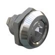 SOUTHCO Quarter-Turn Cam Latch, 8 mm Hex Recess, Without Cam, Sealed, Zinc Alloy, Chrome Plated, Bright [E5-6-012-UU1]