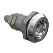 SOUTHCO Quarter-Turn Cam Latch, 7 mm Triangle Recess, Zinc Alloy, Chrome Plated, Bright [E5-6-022-01]