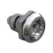 SOUTHCO Quarter-Turn Cam Latch, 7 mm Triangle Recess, Spring-return Actuator, Sealed, Zinc Alloy, Chrome Plated, Bright [E5-6-022-TR0]