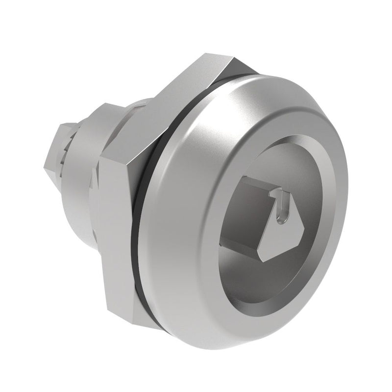SOUTHCO Quarter-Turn Cam Latch, 7 mm Triangle Recess, Without Cam, Sealed, 316 Stainless Steel, Passivated, 0 [E5-6-0227-UU1]