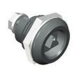SOUTHCO Quarter-Turn Cam Latch, 7 mm Triangle Recess, Without Cam, Sealed, Nylon, Black [E5-6-023-UU1]