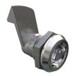 SOUTHCO Quarter-Turn Cam Latch, 8 mm Triangle Recess, 23mm (.91 in) Grip, Sealed, Zinc Alloy, Chrome Plated, Bright [E5-6-032-510]