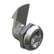 SOUTHCO Quarter-Turn Cam Latch, 8 mm Triangle Recess, 23mm (.91 in) Grip, Sealed, Zinc Alloy, Chrome Plated, Bright [E5-6-032-520]