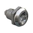 SOUTHCO Quarter-Turn Cam Latch, 8 mm Triangle Recess, Spring-return Actuator, Sealed, Zinc Alloy, Chrome Plated, Bright [E5-6-032-TL0]