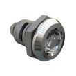 SOUTHCO Quarter-Turn Cam Latch, 8 mm Triangle Recess, Spring-return Actuator, Sealed, Zinc Alloy, Chrome Plated, Bright [E5-6-032-TR0]