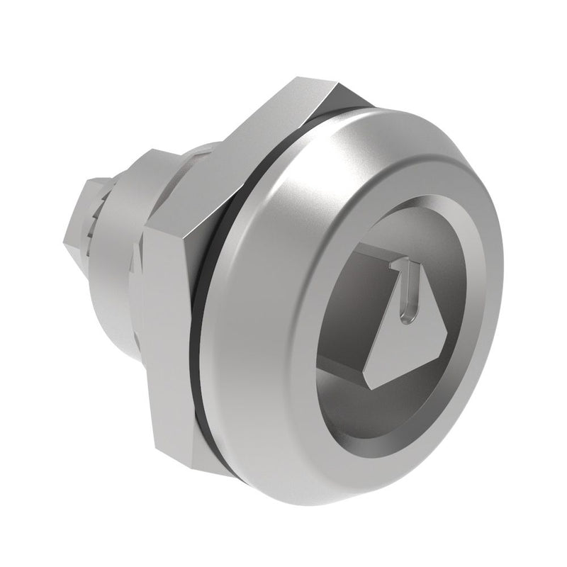 SOUTHCO Quarter-Turn Cam Latch, 8 mm Triangle Recess, Without Cam, Sealed, 316 Stainless Steel, Passivated, 0 [E5-6-0327-UU1]