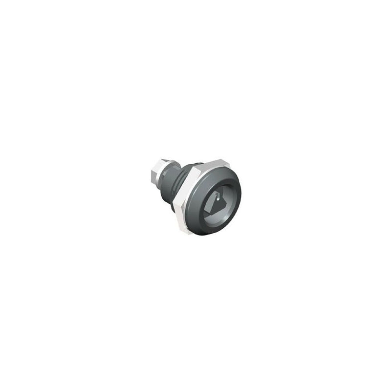 SOUTHCO Quarter-Turn Cam Latch, 8 mm Triangle Recess, Without Cam, Sealed, Nylon, Black [E5-6-033-UU1]