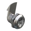 SOUTHCO Quarter-Turn Cam Latch, 7 mm Square Recess, 23mm (.91 in) Grip, Sealed, Zinc Alloy, Chrome Plated, Bright [E5-6-042-520]