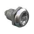 SOUTHCO Quarter-Turn Cam Latch, 7 mm Square Recess, Spring-return Actuator, Sealed, Zinc Alloy, Chrome Plated, Bright [E5-6-042-TL0]