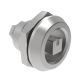SOUTHCO Quarter-Turn Cam Latch, 7 mm Square Recess, Without Cam, Sealed, Stainless Steel, Passivated, 0 [E5-6-0424-UU1]