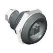 SOUTHCO Quarter-Turn Cam Latch, 7 mm Square Recess, Without Cam, Sealed, Nylon, Black [E5-6-043-UU1]