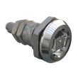 SOUTHCO Quarter-Turn Cam Latch, 8 mm Square, Sealed, Zinc Alloy, Chrome Plated, Bright [E5-6-052-01]