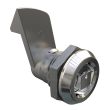 SOUTHCO Quarter-Turn Cam Latch, 8 mm Square, 23mm (.91 in) Grip, Sealed, Zinc Alloy, Chrome Plated, Bright [E5-6-052-510]