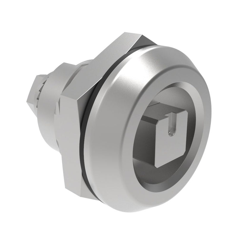 SOUTHCO Quarter-Turn Cam Latch, 8 mm Square, Without Cam, Sealed, 316 Stainless Steel, Passivated, 0 [E5-6-0527-UU1]