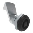 SOUTHCO Quarter-Turn Cam Latch, 8 mm Square, 23mm (.91 in) Grip, Sealed, Zinc Alloy, Powder Coat, Black [E5-6-055-510]