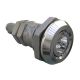 SOUTHCO Quarter-Turn Cam Latch, 8 mm Square, Sealed, Zinc Alloy, Chrome Plated, Bright [E5-6-062-01]