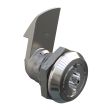 SOUTHCO Quarter-Turn Cam Latch, 3 mm Double Bitted Recess, 23mm (.91 in) Grip, Sealed, Zinc Alloy, Chrome Plated, Bright [E5-6-062-520]