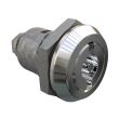 SOUTHCO Quarter-Turn Cam Latch, 3 mm Double Bitted Recess, Spring-return Actuator, Sealed, Zinc Alloy, Chrome Plated, Bright [E5-6-062-TL0]