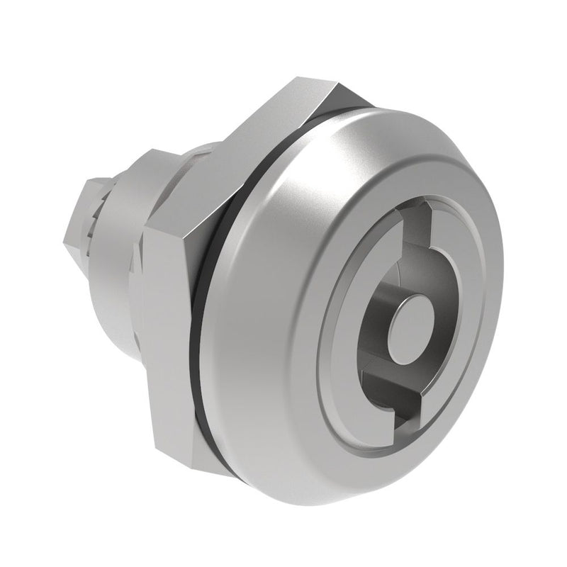 SOUTHCO Quarter-Turn Cam Latch, 5 mm Double Bitted Recess, Without Cam, Sealed, 316 Stainless Steel, Passivated, 0 [E5-6-0727-UU1]