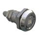 SOUTHCO Quarter-Turn Cam Latch, 8 mm Square Recess, Sealed, Zinc Alloy, Chrome Plated, Bright [E5-6-082-01]