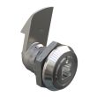 SOUTHCO Quarter-Turn Cam Latch, 8 mm Square Recess, 23mm (.91 in) Grip, Sealed, Zinc Alloy, Chrome Plated, Bright [E5-6-082-520]