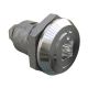 SOUTHCO Quarter-Turn Cam Latch, 8 mm Square Recess, Spring-return Actuator, Sealed, Zinc Alloy, Chrome Plated, Bright [E5-6-082-TL0]