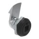 SOUTHCO Quarter-Turn Cam Latch, 8 mm Square Recess, 23mm (.91 in) Grip, Sealed, Zinc Alloy, Powder Coat, Black [E5-6-085-520]
