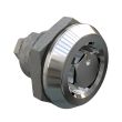 SOUTHCO Quarter-Turn Cam Latch, Bellcore 216, Without Cam, Sealed, Zinc Alloy, Chrome Plated, Bright [E5-6-132-UU1]
