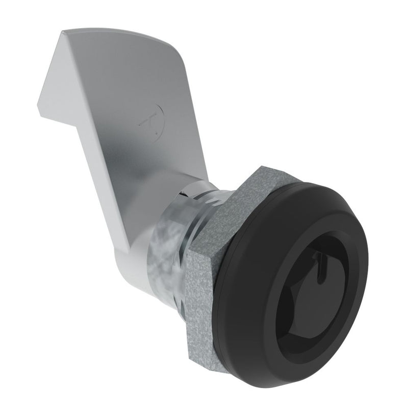 SOUTHCO Quarter-Turn Cam Latch, Bellcore 216, 23mm (.91 in) Grip, Sealed, Zinc Alloy, Powder Coat, Black [E5-6-135-510]