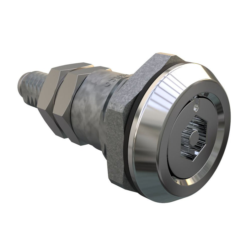 SOUTHCO Quarter-Turn Cam Latch, Bellcore Electronics, Sealed, Zinc Alloy, Chrome Plated, Bright [E5-6-192-01]