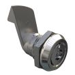 SOUTHCO Quarter-Turn Cam Latch, Bellcore Electronics, 23mm (.91 in) Grip, Sealed, Zinc Alloy, Chrome Plated, Bright [E5-6-192-510]