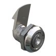 SOUTHCO Quarter-Turn Cam Latch, Recessed Slot (Tamper Resistant), 23mm (.91 in) Grip, Sealed, Zinc Alloy, Chrome Plated, Bright [E5-6-212-520]