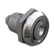 SOUTHCO Quarter-Turn Cam Latch, Recessed Slot (Tamper Resistant), Spring-return Actuator, Sealed, Zinc Alloy, Chrome Plated, Bright [E5-6-212-TL0]