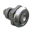 SOUTHCO Quarter-Turn Cam Latch, Recessed Slot (Tamper Resistant), Spring-return Actuator, Sealed, Zinc Alloy, Chrome Plated, Bright [E5-6-212-TR0]