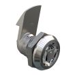 SOUTHCO Quarter-Turn Cam Latch, Railway Standard, 23mm (.91 in) Grip, Sealed, Zinc Alloy, Chrome Plated, Bright [E5-6-222-520]