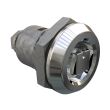 SOUTHCO Quarter-Turn Cam Latch, Railway Standard, Spring-return Actuator, Sealed, Zinc Alloy, Chrome Plated, Bright [E5-6-222-TL0]